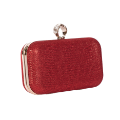 CLUTCH DAMA GLITTER ROSU MAGDA