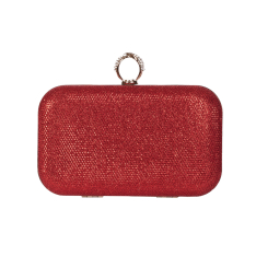CLUTCH DAMA GLITTER ROSU MAGDA