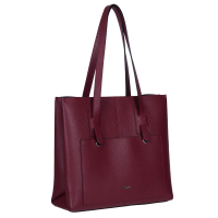 GEANTA ZEVO SHOPPER DAMA ROSU VISINIU PIELE NATURALA MANERE INALTE MAGDALENA