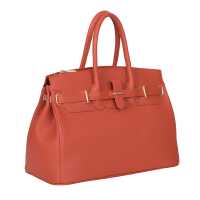 GEANTA ZEVO DAMA ORANJ PIELE NATURALA MALINA