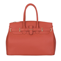 GEANTA ZEVO DAMA ORANJ PIELE NATURALA MALINA