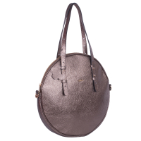 GEANTA ZEVO SHOPPER DAMA BRONZ PIELE NATURALA FORMA CERC MALVINA
