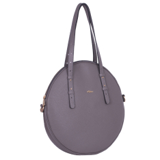 GEANTA ZEVO SHOPPER DAMA GREJ PIELE NATURALA MALVINA