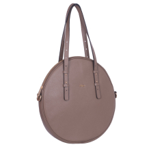 GEANTA ZEVO SHOPPER DAMA TAUPE PIELE NATURALA FORMA CERC MALVINA