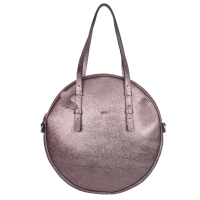 GEANTA ZEVO SHOPPER DAMA BRONZ PIELE NATURALA FORMA CERC MALVINA