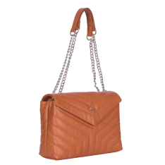 GEANTA ZEVO DAMA CARAMEL PIELE NATURALA MODEL V MARGOT