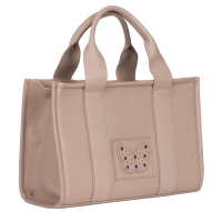  GEANTA ZEVO DAMA CREM PIELE NATURALA DETALIU FLUTURE MARIA