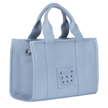  GEANTA ZEVO DAMA BLEU PIELE NATURALA DETALIU FLUTURE MARIA