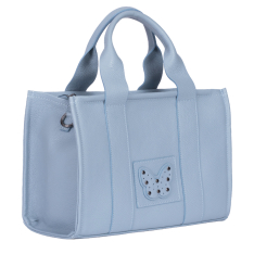  GEANTA ZEVO DAMA BLEU PIELE NATURALA DETALIU FLUTURE MARIA