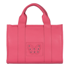  GEANTA ZEVO DAMA ROZ BARBIE PIELE NATURALA DETALIU FLUTURE MARIA