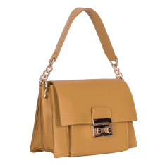 GEANTA ZEVO DAMA GALBEN MUSTAR PIELE NATURALA TIP POSTAS MARIELA