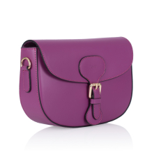 GEANTA ZEVO DAMA PIELE NATURALA MAGENTA TIP POSTAS MARINA