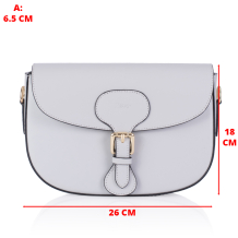 GEANTA ZEVO DAMA PIELE NATURALA GRI DESCHIS TIP POSTAS MARINA