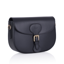 GEANTA ZEVO DAMA PIELE NATURALA NEAGRA TIP POSTAS MARINA