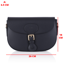 GEANTA ZEVO DAMA PIELE NATURALA NEAGRA TIP POSTAS MARINA