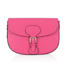 GEANTA ZEVO DAMA PIELE NATURALA FUCSIA TIP POSTAS MARINA