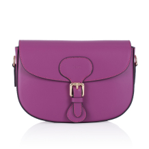 GEANTA ZEVO DAMA PIELE NATURALA MAGENTA TIP POSTAS MARINA