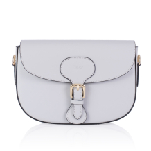 GEANTA ZEVO DAMA PIELE NATURALA GRI DESCHIS TIP POSTAS MARINA