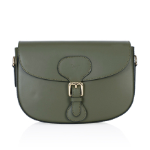 GEANTA ZEVO DAMA PIELE NATURALA VERDE KAKI TIP POSTAS MARINA