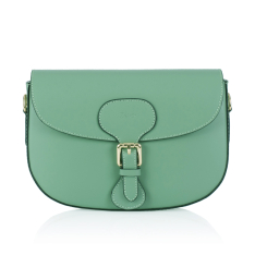 GEANTA ZEVO DAMA PIELE NATURALA VERDE MENTA TIP POSTAS MARINA
