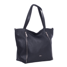 GEANTA ZEVO SHOPPER DAMA NEAGRA PIELE NATURALA MARISA