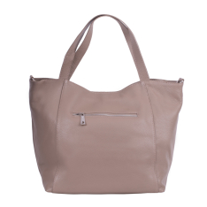 GEANTA ZEVO SHOPPER DAMA CREM PIELE NATURALA MARISA
