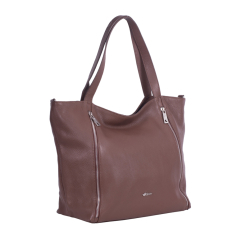 GEANTA ZEVO SHOPPER DAMA CONIAC PIELE NATURALA MARISA