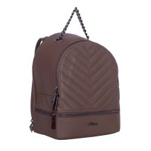 RUCSAC ZEVO DAMA TAUPE PIELE NATURALA MARIME MEDIU MARIUCA