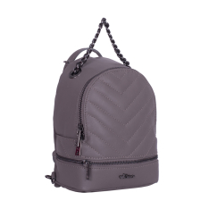 RUCSAC ZEVO DAMA GREJ PIELE NATURALA MARIME MINI MARIUCA