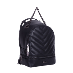 RUCSAC ZEVO DAMA NEGRU PIELE NATURALA MARIME MINI MARIUCA
