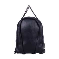 RUCSAC ZEVO DAMA NEGRU PIELE NATURALA MARIME MINI MARIUCA