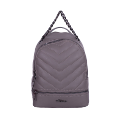RUCSAC ZEVO DAMA GREJ PIELE NATURALA MARIME MINI MARIUCA