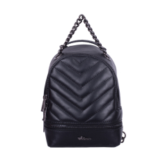 RUCSAC ZEVO DAMA NEGRU PIELE NATURALA MARIME MINI MARIUCA