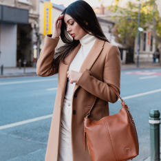 GEANTA ZEVO OFFICE DAMA CONIAC PIELE NATURALA MATILDA