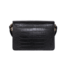 GEANTA ZEVO DAMA NEAGRA PIELE NATURALA PRINT CROCO MAYRA