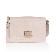 GEANTA ZEVO DAMA NUDE PIELE NATURALA PRINT CROCO MAYRA