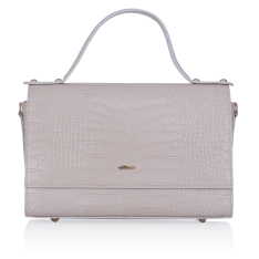 GEANTA ZEVO DAMA NUDE PIELE NATURALA PRINT CROCODIL MELINA