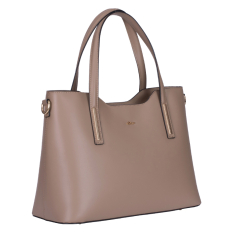 GEANTA ZEVO DAMA OFFICE BEJ PIELE NATURALA DIMENSIUNE MARE MINA