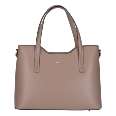GEANTA ZEVO DAMA OFFICE BEJ PIELE NATURALA DIMENSIUNE MARE MINA