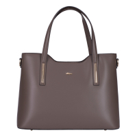 GEANTA ZEVO DAMA OFFICE TAUPE PIELE NATURALA DIMENSIUNE MARE MINA