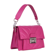 GEANTA ZEVO DAMA FUCSIA PIELE NATURALA TIP POSTAS MIRIAM