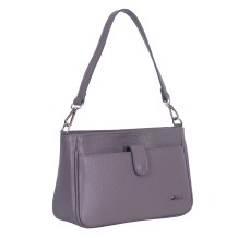 GEANTA ZEVO DAMA GREJ PIELE NATURALA TIP POSTAS OLGUTA