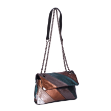 GEANTA ZEVO DAMA ARAMIE PIELE NATURALA GLITTER MARIME MICA OLIVIA