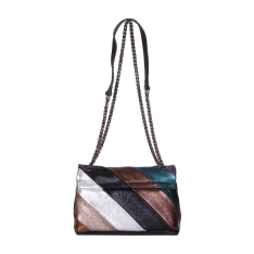 GEANTA ZEVO DAMA ARAMIE PIELE NATURALA GLITTER MARIME MICA OLIVIA
