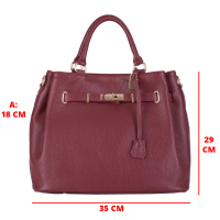  GEANTA ZEVO OFFICE DAMA ROSU VISINIU PIELE NATURALA OTILIA