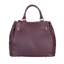  GEANTA ZEVO OFFICE DAMA ROSU BURGUNDY PIELE NATURALA OTILIA