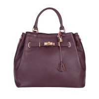  GEANTA ZEVO OFFICE DAMA ROSU BURGUNDY PIELE NATURALA OTILIA