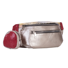 BORSETA ZEVO DAMA ARGINTIE PIELE NATURALA COLECTIA PATCHWORK ALICIA