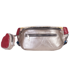 BORSETA ZEVO DAMA ARGINTIE PIELE NATURALA COLECTIA PATCHWORK ALICIA