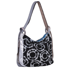 GEANTA RUCSAC ZEVO DAMA NEAGRA PIELE NATURALA INTOARSA TIP UNICAT DIMENSIUNE MARE COLECTIA PATCHWORK AMARA